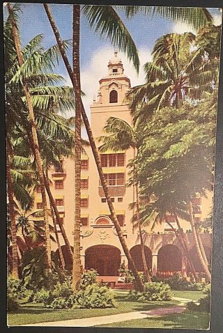 Royal Hawaii Hotel Vintage Postcard D142