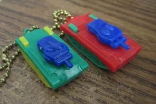 Vintage Army Tank Plastic Keychain Puzzle Made by Peter Pan in Great Britain 4