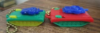 Vintage Army Tank Plastic Keychain Puzzle Made by Peter Pan in Great Britain 5