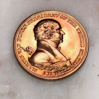 President Martin Van Buren Inaugural Bronze Medal Coin Token