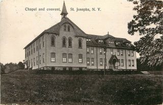 C1907 Postcard Chapel & Convent St.  Josephs Ny Sullivan County Posted