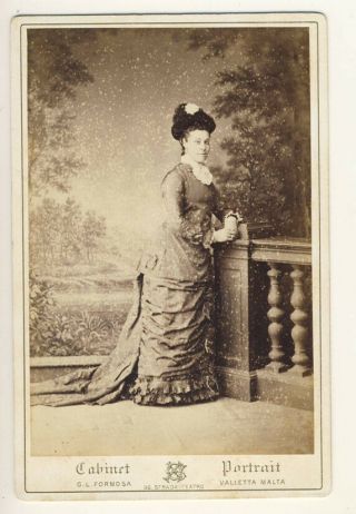 Lady Harriet Grimston,  Royal Lady In Waiting,  Malta,  Cabinet Photo