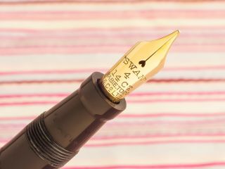 Vintage MABIE TODD SWAN Leverless DELUXE Senior 18K Gold Hallmarked Fountain Pen 4