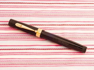 Vintage MABIE TODD SWAN Leverless DELUXE Senior 18K Gold Hallmarked Fountain Pen 5