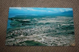 Vintage Postcard Anchorage,  Alaska,  Air Crossroads Of The World
