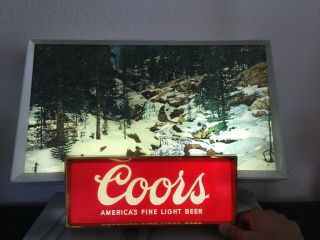 Coors Light Beer Classic Electric Neon Sign Great Ready For The Man Cave