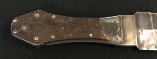 Antique Civil War Era Silver Mounted Dagger 5