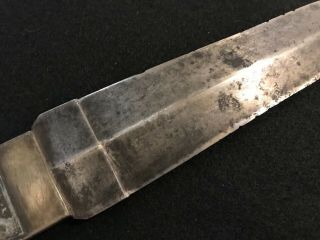Antique Civil War Era Silver Mounted Dagger 6