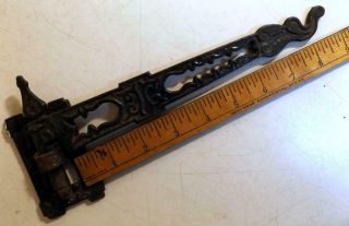 Antique Cast Iron Victorian Wall - Mount 9 " Plant Or Bird Cage Hook C1900
