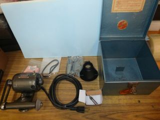 Dumore No 14 - 011 Tool Post Grinder For Small Lathe W/ Case 1/14 Hp Usa