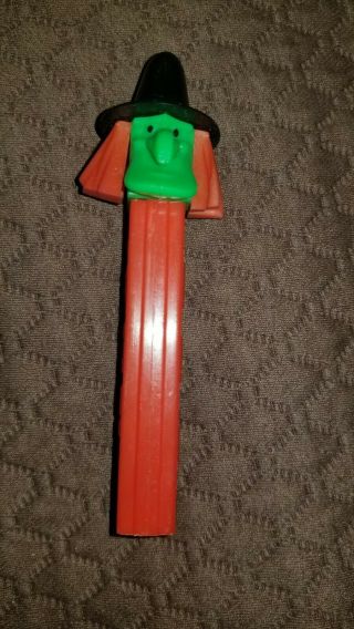 Vintage No Feet Pez Indian Chief,  witch,  female monkey,  and bird (crow?) 10