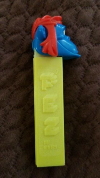 Vintage No Feet Pez Indian Chief,  witch,  female monkey,  and bird (crow?) 12