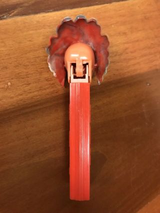 Vintage Pez Dispenser,  Indian With Marble Headress,  No Feet 9