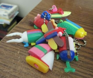 Vintage Plastic Keychain Puzzles From Asia