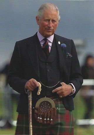 Prince Charles At The Highland Games 2018 - Single Postcard