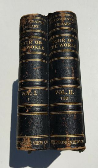 Keystone Tour Of The World Boxed Set Vol I - Ii All United States Stereoview