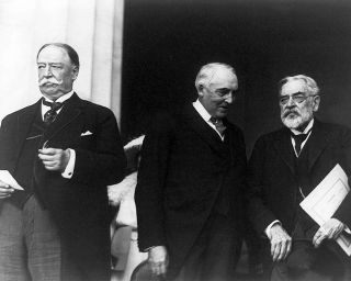 Warren G.  Harding & Justice William H.  Taft 8x10 Silver Halide Photo Print