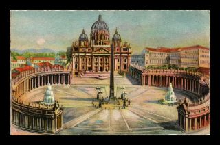 Dr Jim Stamps St Peters Cathedral Rome Made In Italy Topical View Postcard