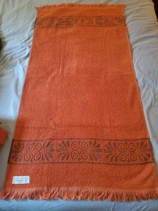 Vintage CANNON MONTICELLO Burnt Orange - Aburn Towels 4