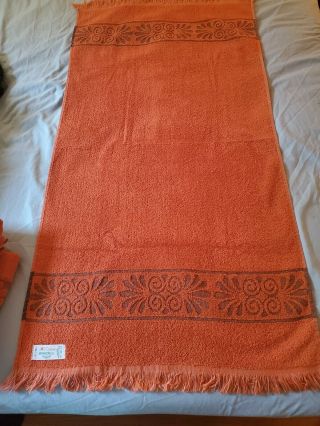 Vintage CANNON MONTICELLO Burnt Orange - Aburn Towels 5