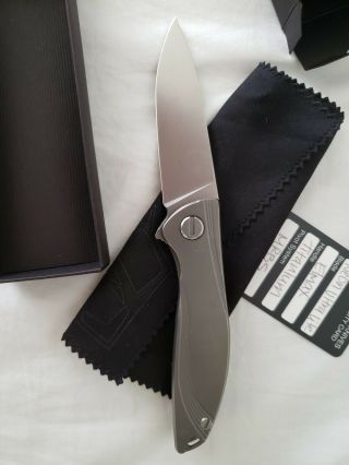 Shirogorov Neon Ultra Lite Elmax Mrbs Titanium Framelock Flipper Folding Knife