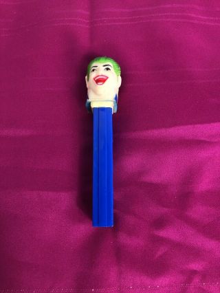 1978 Vintage No Feet Pez Dispenser (the Joker) Blue Base - Soft Head