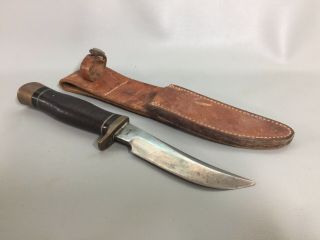G.  W.  Stone Custom Fixed Blade Knife W/ Sheath