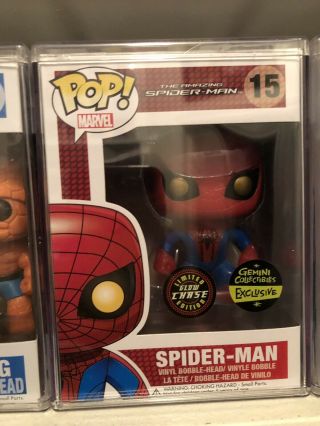 Funko Pop - Marvel 03 Spiderman Chase - Gemini Collectibles Exclusive Pop Stack