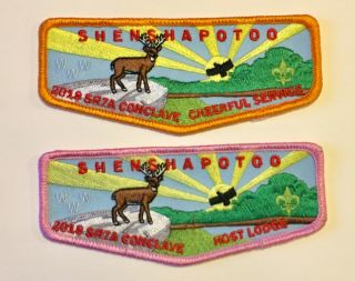 Shenshawpotoo Lodge 276 Workday And Staff Flap: Sr - 7a 2018 Conclave: Bsa - Oa - Rare