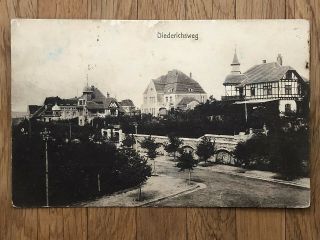 China Old Postcard Diederichsweg Tsingtau To Germany Austria 1912