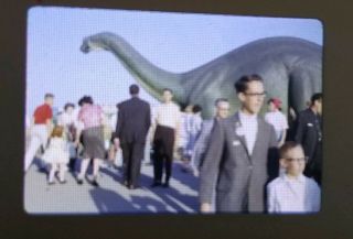Vtg 35mm Slide 1964 Ny Worlds Fair Sinclair Exciting World Of Dinosaurs Dinoland