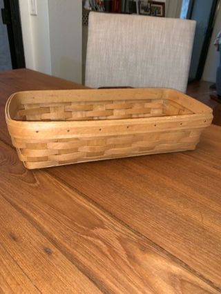 2004 Longaberger Bread Basket Only Great Pre - Owned
