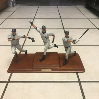 Danbury Derek Jeter Rare 3 Figurine Set