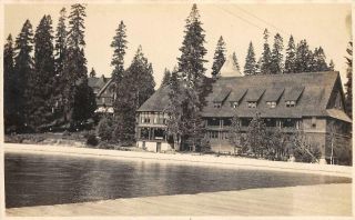 Rppc Tahoe Tavern Lake Tahoe,  California Hotel Ca 1910s Vintage Postcard