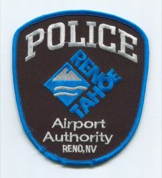 Reno Tahoe Airport Authority Police Department Patch Nevada Nv Sheriffs Office