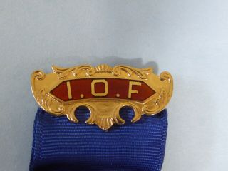 10k Gold Independent Order of Foresters Medal/Pin - IOF/LBC/PCR 18.  2g,  29mm wide 5