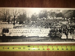 1920 Yard Long Real Photo John Harvey Kellogg Battle Creek Sanitarium Adventist 3