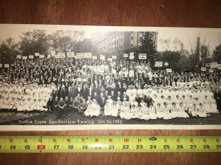 1920 Yard Long Real Photo John Harvey Kellogg Battle Creek Sanitarium Adventist 5