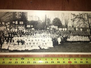 1920 Yard Long Real Photo John Harvey Kellogg Battle Creek Sanitarium Adventist 6