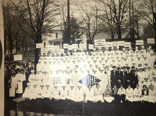 1920 Yard Long Real Photo John Harvey Kellogg Battle Creek Sanitarium Adventist 8