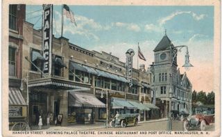 Manchester Hanover Street Palace Theater Chop Sue 1910 Nh