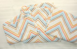 Vintage Chevron Cannon Monticello Full Bed Sheets Fitted Flat Pillowcases