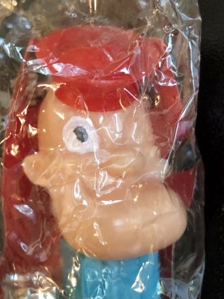 Vintage Popeye With Red Hat And Pipe Pez Dispenser,  Hong Kong No Feet In Cello