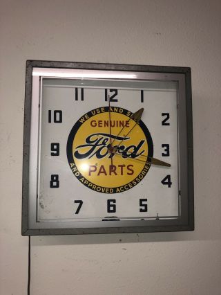 Ford Parts Neon Clock 2