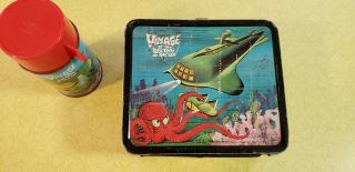 1967 Voyage To The Bottom Of The Sea Lunch Box &thermos Set
