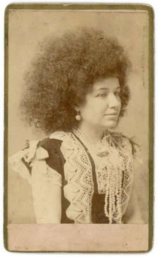 Circassian Woman Afro Turkey Egypt Cdv Photo By Eisenmann