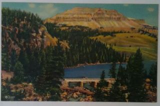 Montana Postcard Beartooth Lake Beartooth Butte Red Lodge Cooke City Hwy