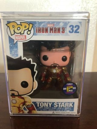 Funko Pop Sdcc 2013 Exclusive Iron Man 3 Tony Stark