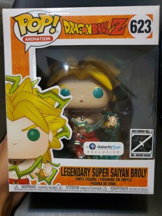 Funko Pop Saiyan Broly 6 Inch Galactic Toys Exclusive (non - Chase)