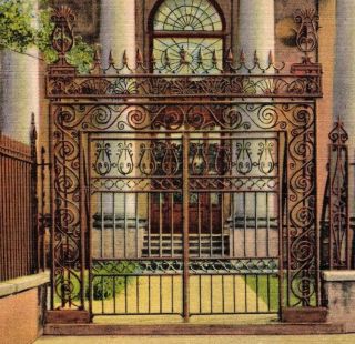 Oldest Episcopal Church South Of Virginia St.  Philips Charleston Vtg Postcard